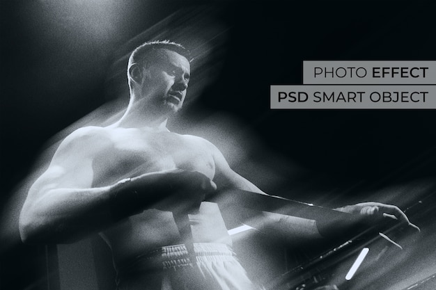 Bezpłatny plik PSD efekt zdjęć z niewyraźnym ruchem