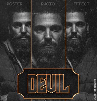 Efekt zdjęcia plakatu diabła