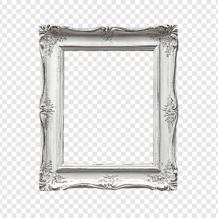 Bezpłatny plik PSD elegantna biała ramka do zdjęć