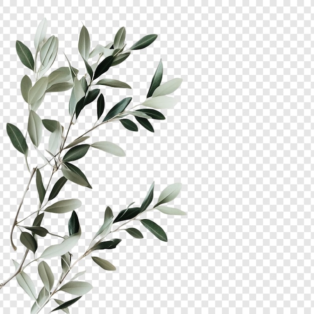 Elegantny projekt gałęzi oliwnej Natura Spokojność w zielonych odcieniach