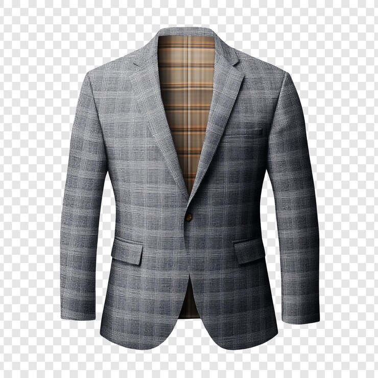Bezpłatny plik PSD elegantny szary plaid blazer wyrafinowana odzież męska
