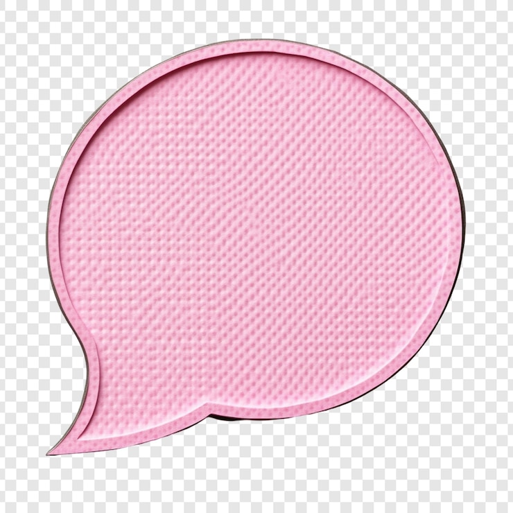 Bezpłatny plik PSD element projektowania graficznego pink speech bubble