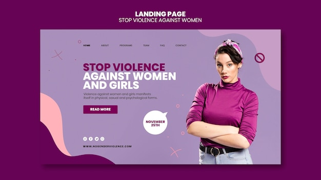 Bezpłatny plik PSD eliminacja przemocy wobec kobiet