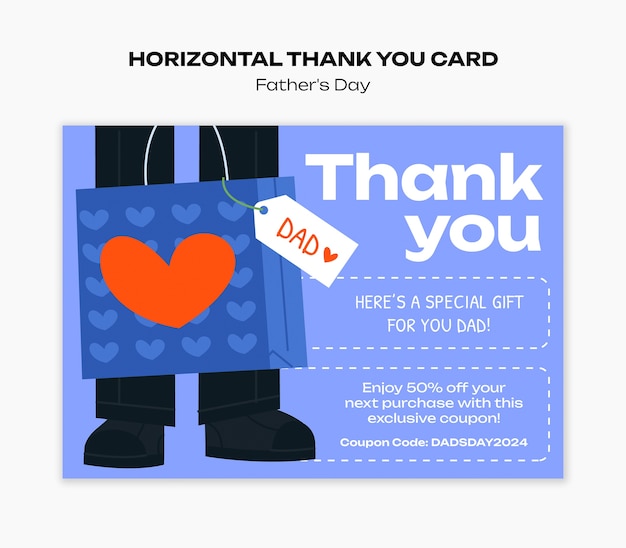 Bezpłatny plik PSD father's day celebration template