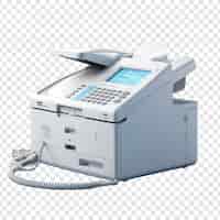 Bezpłatny plik PSD fax izolowany na przezroczystym tle