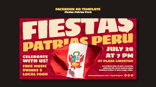 Fiestas patrias peru zaproszenie na facebook