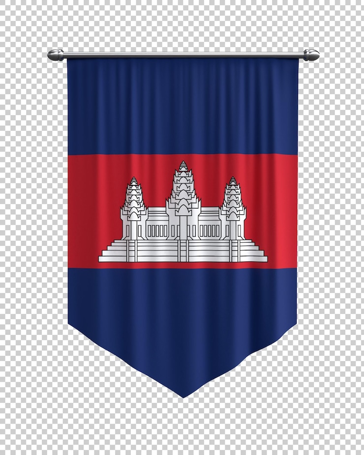 Bezpłatny plik PSD flaga kambodży