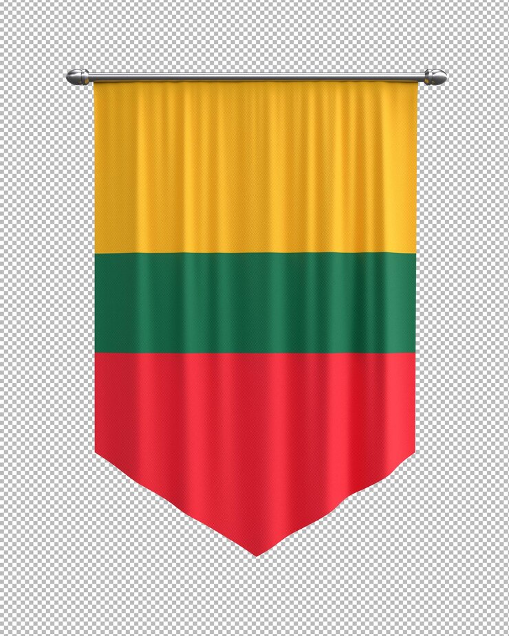 Bezpłatny plik PSD flaga litwy banner