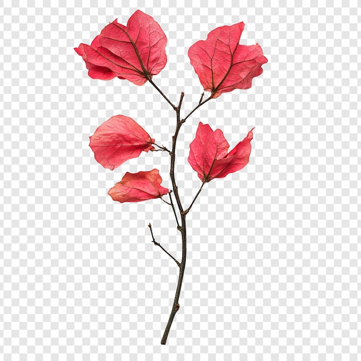 Bezpłatny plik PSD fotografia suchych różowych gałęzi bougainvillea