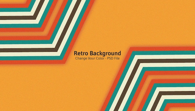 Geometryczne Vintage Retro Tło Edytowalne Kolor