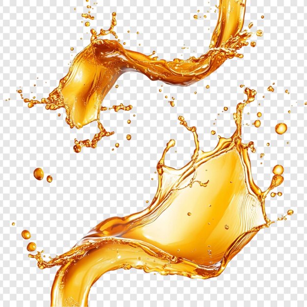 Golden Liquid Splash Dynamiczna Sztuka Abstrakcyjna
