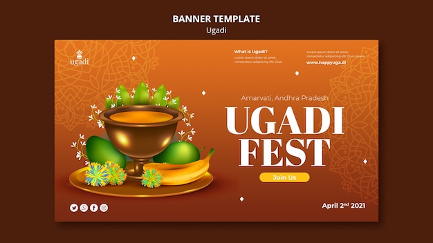 Gradientowy projekt szablonu ugadi