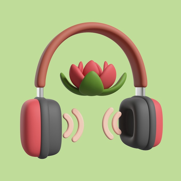 Bezpłatny plik PSD ikona słuchawek medycyny alternatywnej