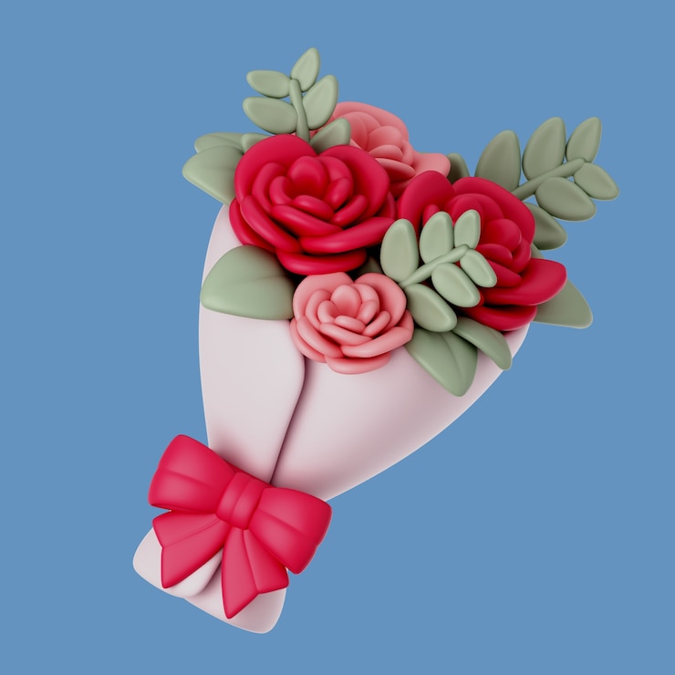 Bezpłatny plik PSD ilustracja 3d z ikoną dnia matki