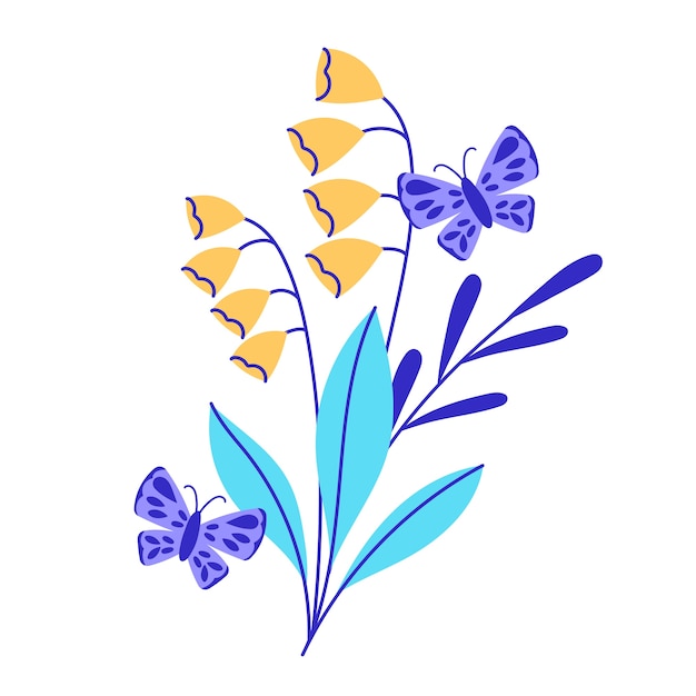 Ilustracja kwiatowy wzór wiosna