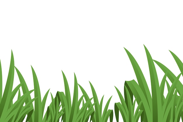 Ilustracja z izolowaną trawą