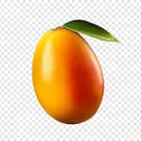 Bezpłatny plik PSD izolowane owoce mango na przezroczystym tle