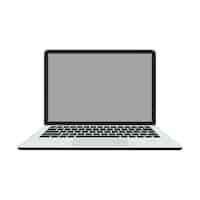 Bezpłatny plik PSD izolowany nowoczesny laptop