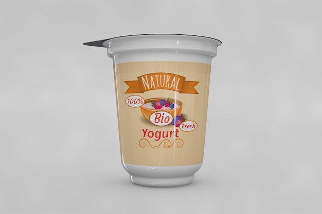 Jogurt Opakowania Mockup