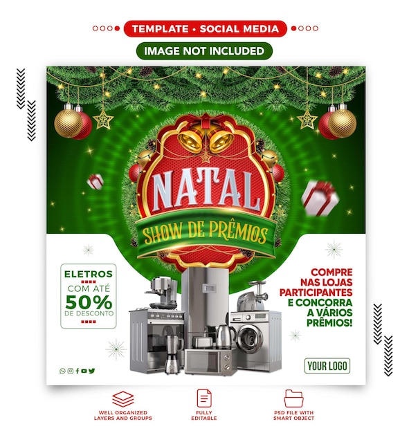 Kanał Mediów Społecznościowych Instagram Christmas Awards Show Dla Elektroniki