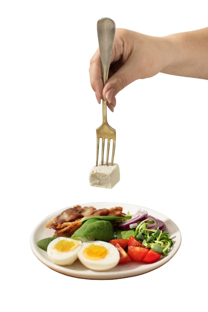 Keto dietetyczne danie martwe życie