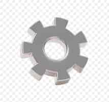 Bezpłatny plik PSD koło zębate pracy zespołowej inżynieria maszyn narzędzia budowlane 3d ikona znak lub symbol makieta ilustracja