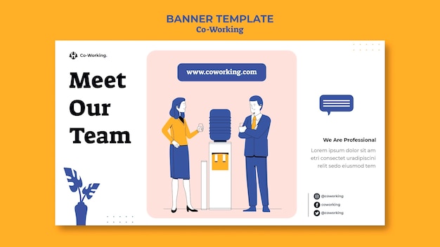 Kreatywny Szablon Coworkingowej Strony Docelowej