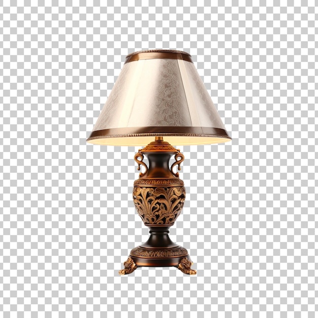 Lampa Stołowa Izolowana Na Przezroczystym Tle