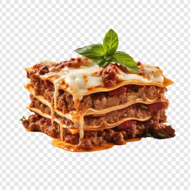 Bezpłatny plik PSD lasagne na przezroczystym tle