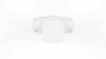 Bezpłatny plik PSD makieta biały szablon z kapturem na białym tle, widok z góry