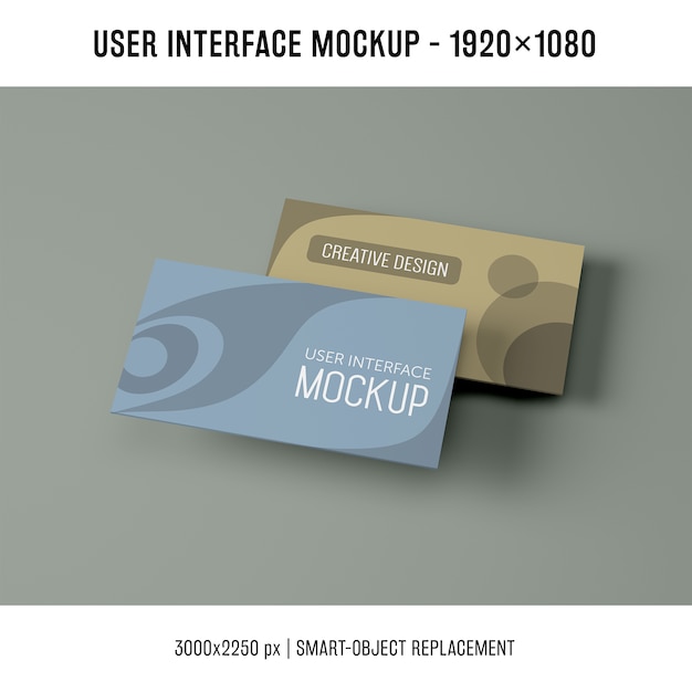 Bezpłatny plik PSD makieta interfejsu użytkownika
