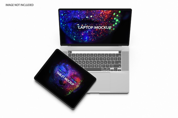 Makieta laptopa i tabletu