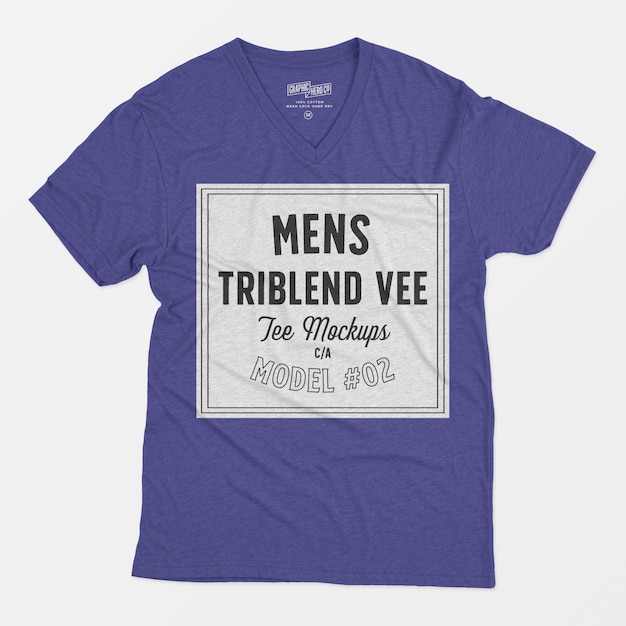 Makieta Męska Triblend Vee Tee 02