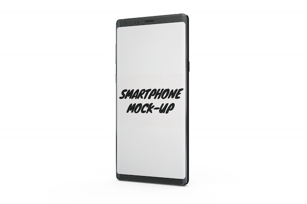 Bezpłatny plik PSD makieta smartphone na białym tle