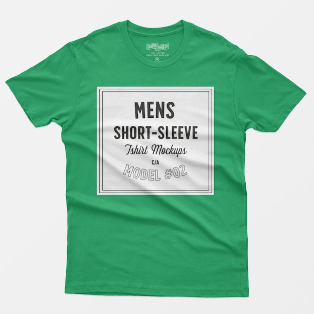 Bezpłatny plik PSD makiety t-shirtów męskich z krótkim rękawem