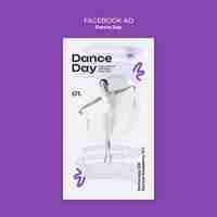 Bezpłatny plik PSD międzynarodowy dzień tańca