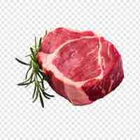 Bezpłatny plik PSD mięso w stanie surowym wyizolowane na przezroczystym tle