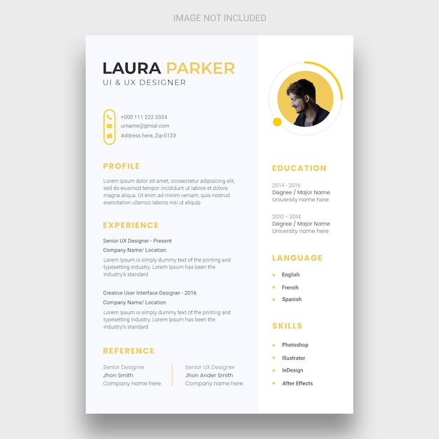 Minimalny szablon CV lub CV