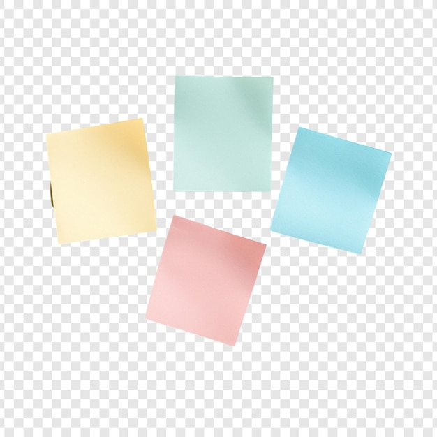 Mockup pastelowych notatek klejących