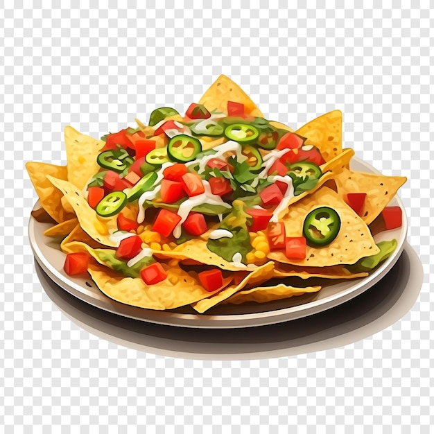 Nachos Izolowane Na Przezroczystym Tle