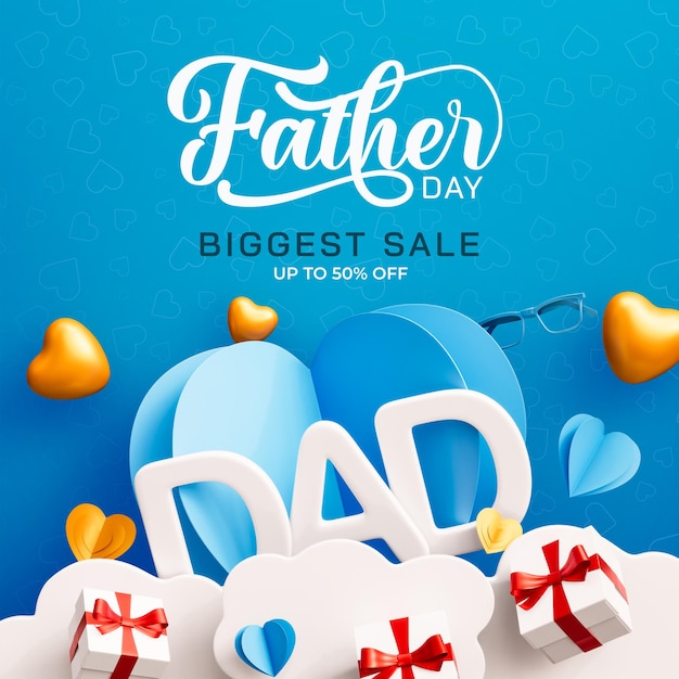 Największy Szablon Sprzedaży Postów W Mediach Społecznościowych Z Okazji Dnia Ojca