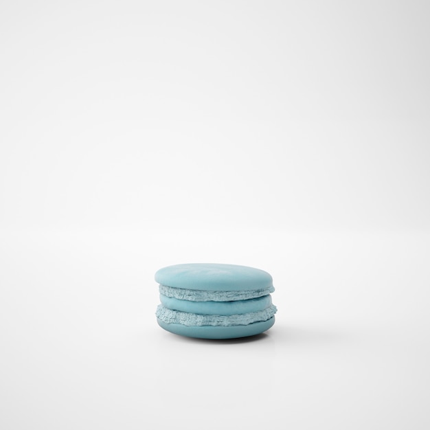 Niebieski Słodki Macaron