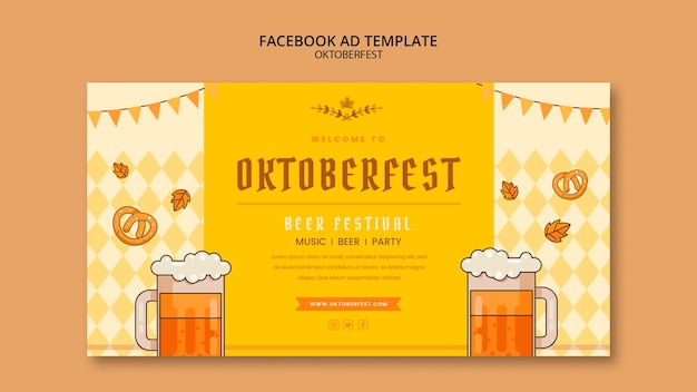 Oktoberfest Projekt Szablonu Reklamy Na Facebooku