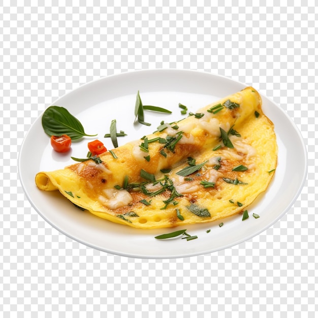 Omlet Wyizolowany Na Przezroczystym Tle