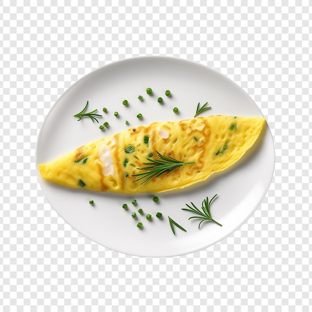 Omlet Wyizolowany Na Przezroczystym Tle