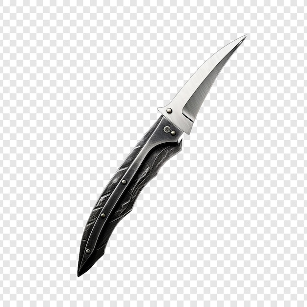 Bezpłatny plik PSD ostrze noża wyizolowanego na przezroczystym tle