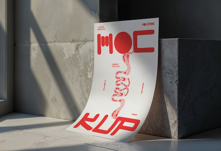 Bezpłatny plik PSD papier elegancki kamień ustawienie
