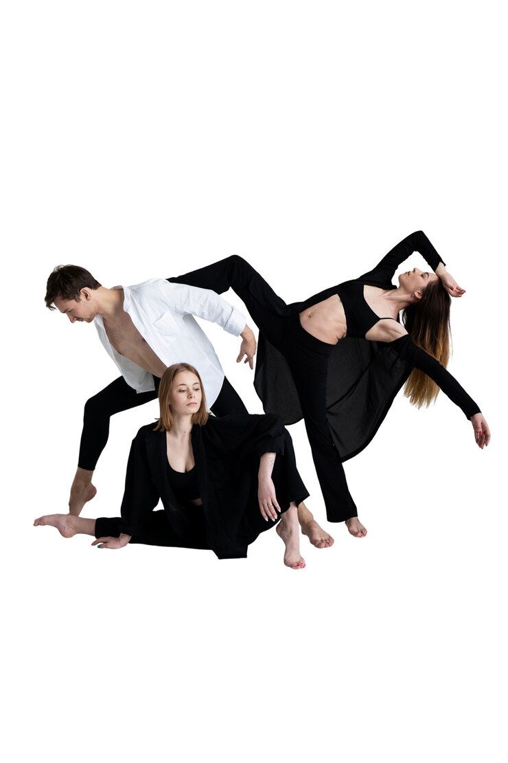 Bezpłatny plik PSD piękni tancerze robią choreografię
