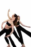 Bezpłatny plik PSD piękni tancerze robią choreografię