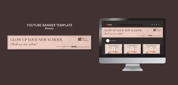 Piękny Projekt Szablonu Sztuki Kanału Youtube